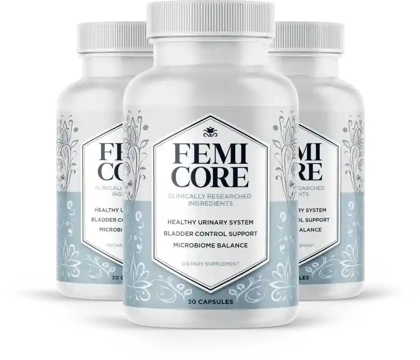 Femicore™ 3-Bottle Package — Clinically Researched Women's Supplement for Urinary System, Bladder Control Support and Microbiome Balance